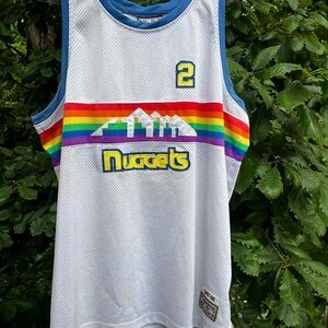 Mitchell & Ness White Rainbow Jersey